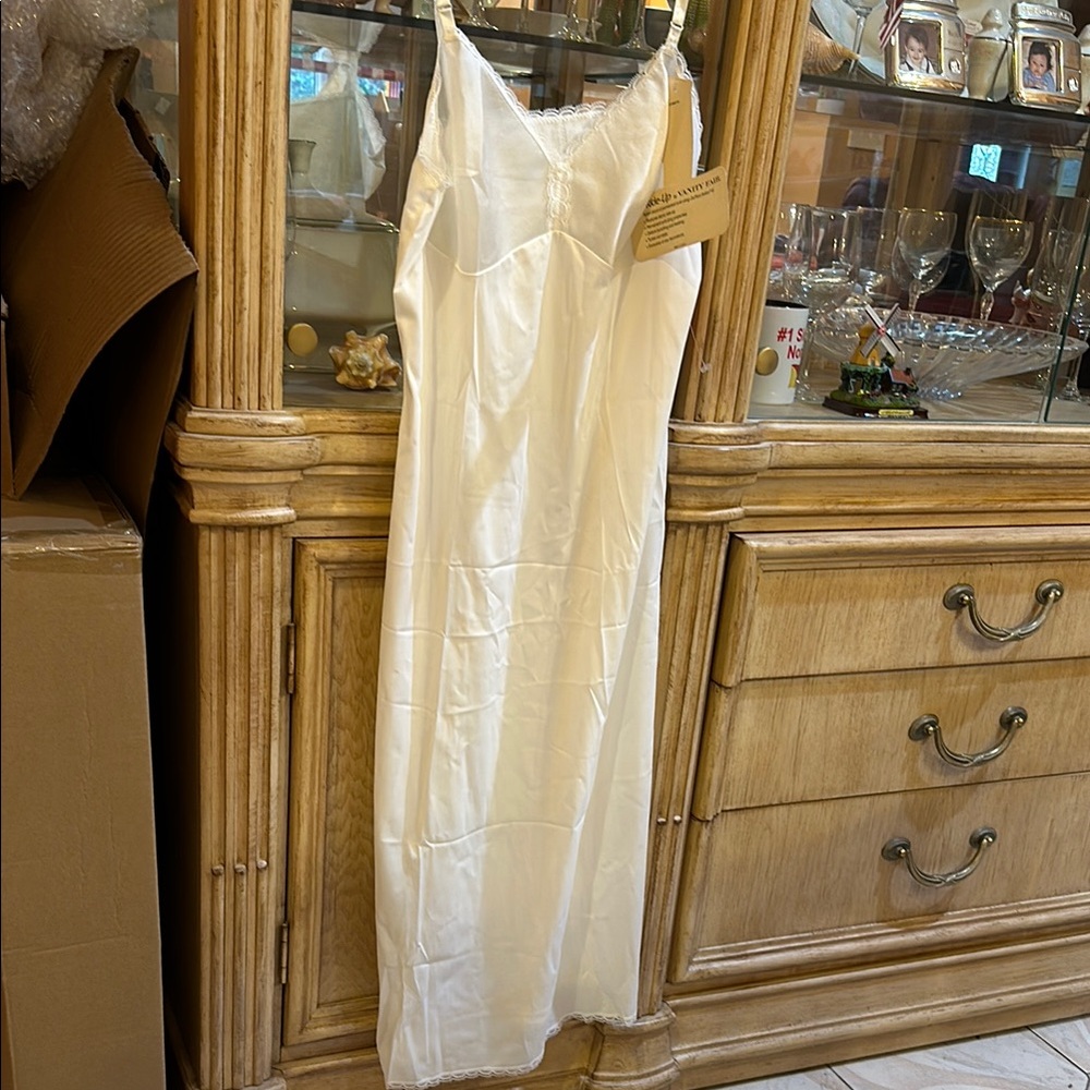 Vintage White Slip Dress, 34 TT